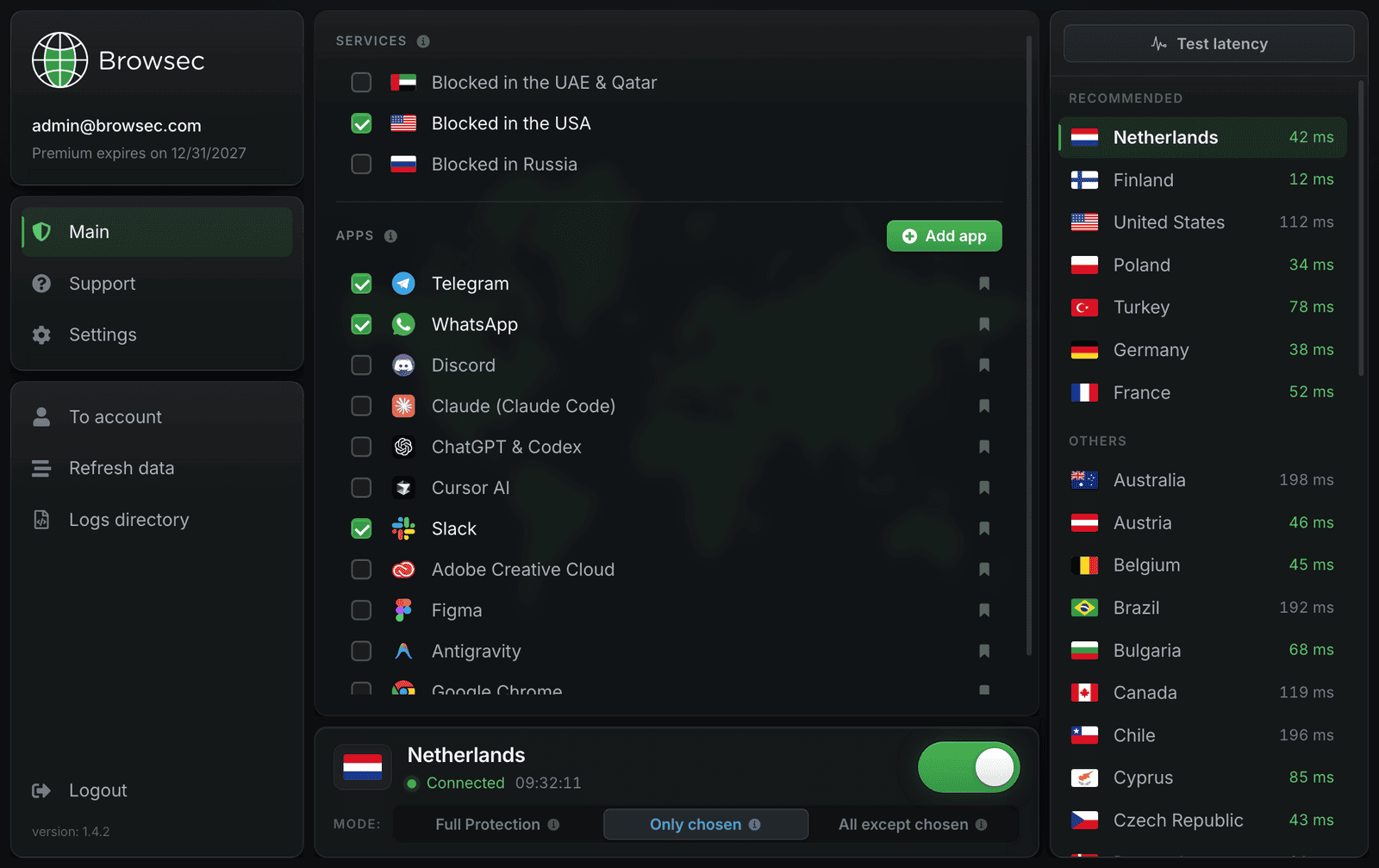 Browsec VPN for Windows: Smart Rules